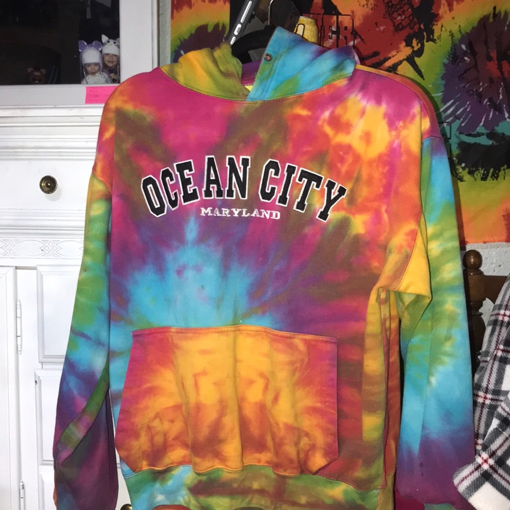 Ocean City Maryland TieDye hoodie